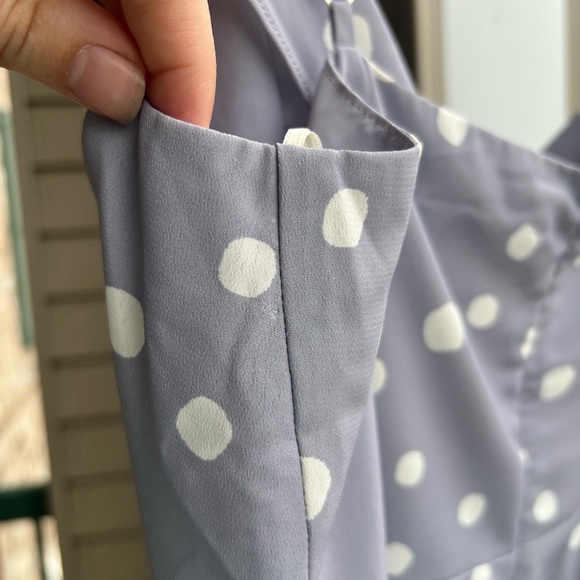 🆕 Willow x Nordstrom Dusty Lilac Polka Dot SunDress Size L - Picture 12 of 15